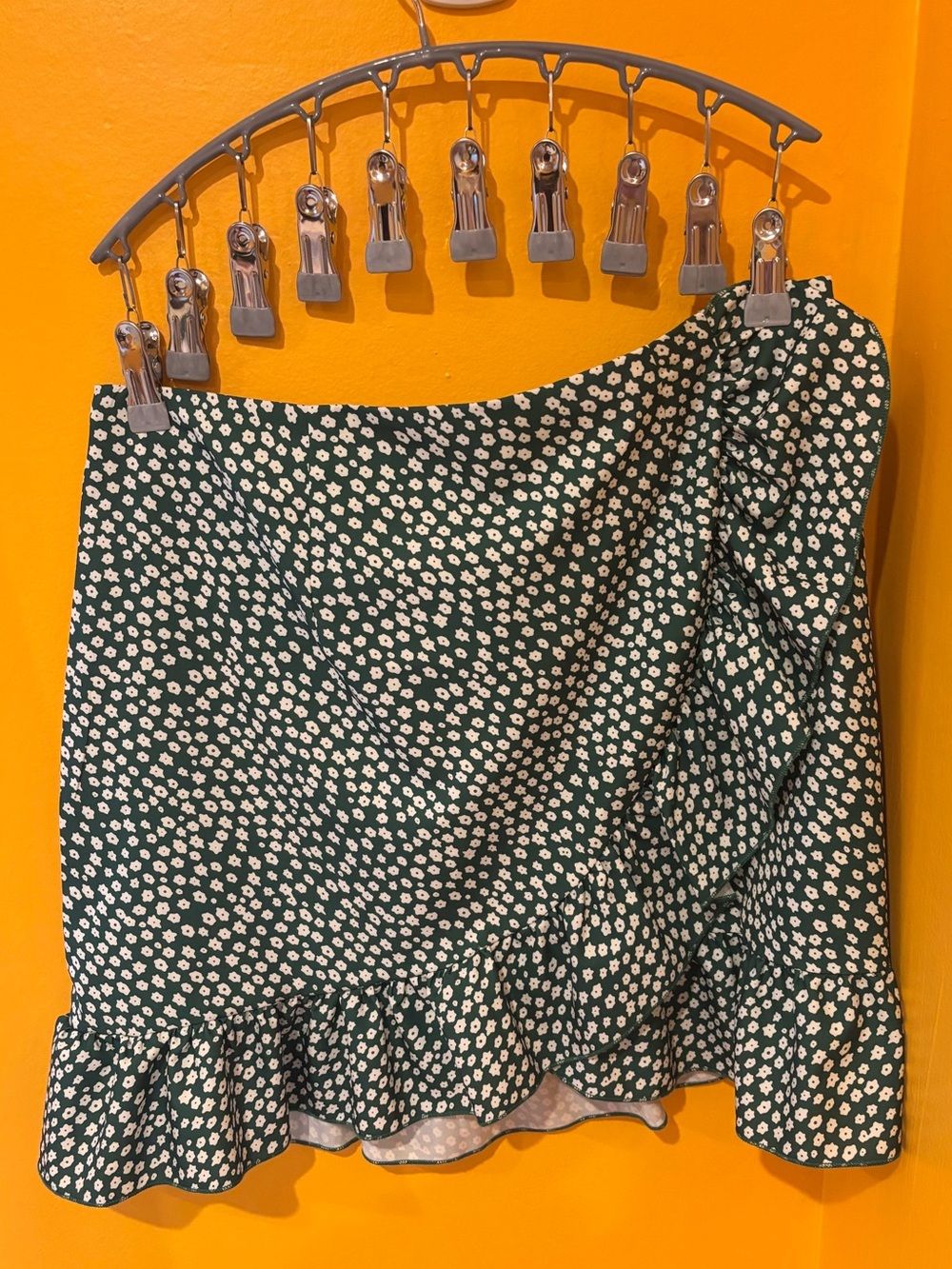 Flirty green polka dot Mini Skirt